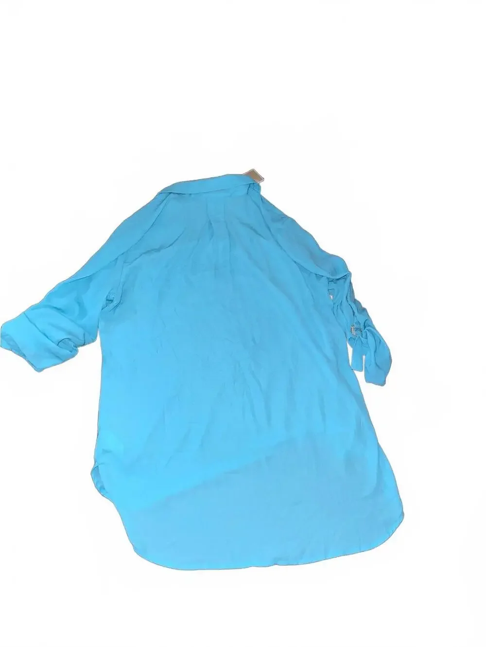 Michael Kors Turquoise Basics Long Sleeve Shirt Size L
